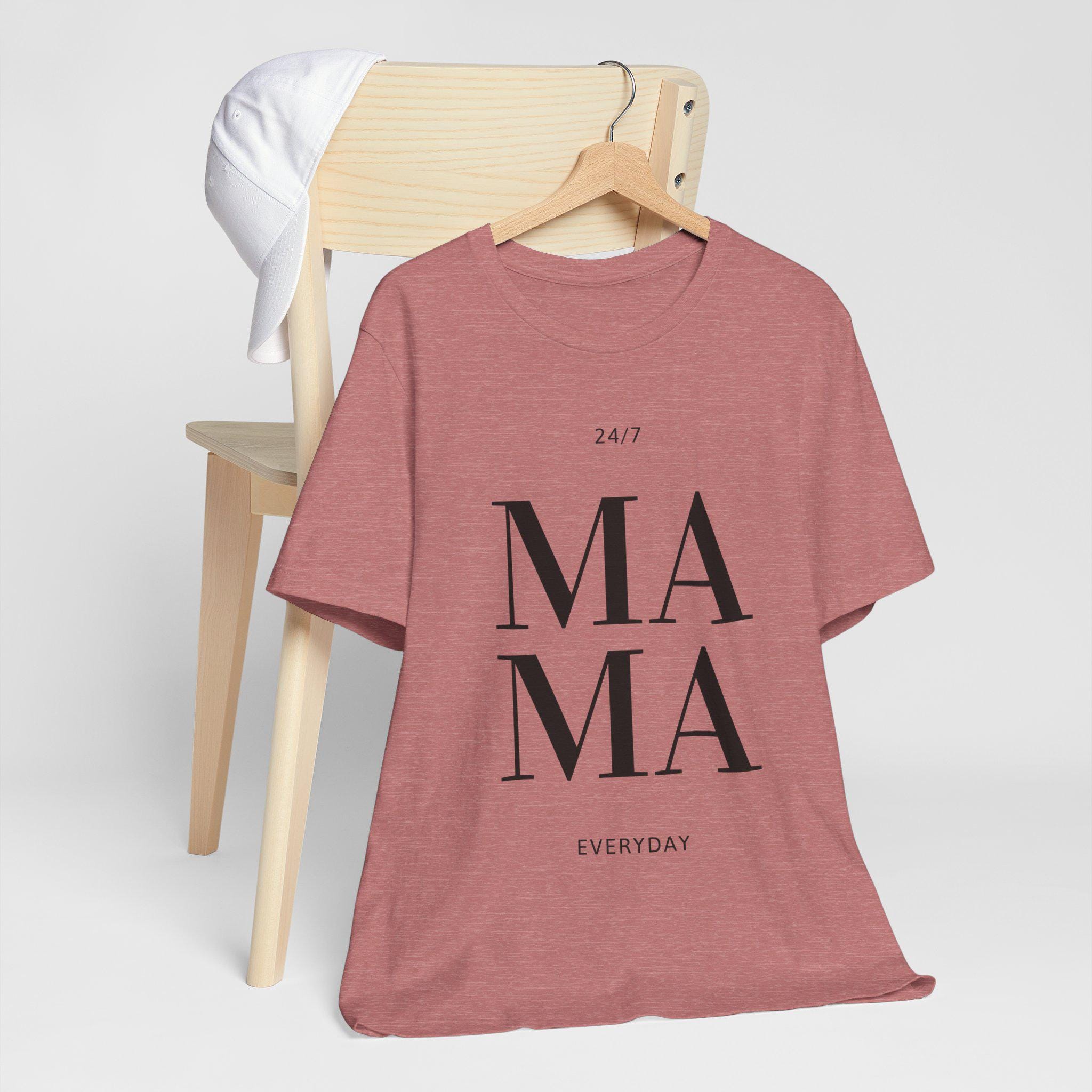 Mama 24/7 Women's T-shirt Classic Everyday Tee for Moms - Etsy