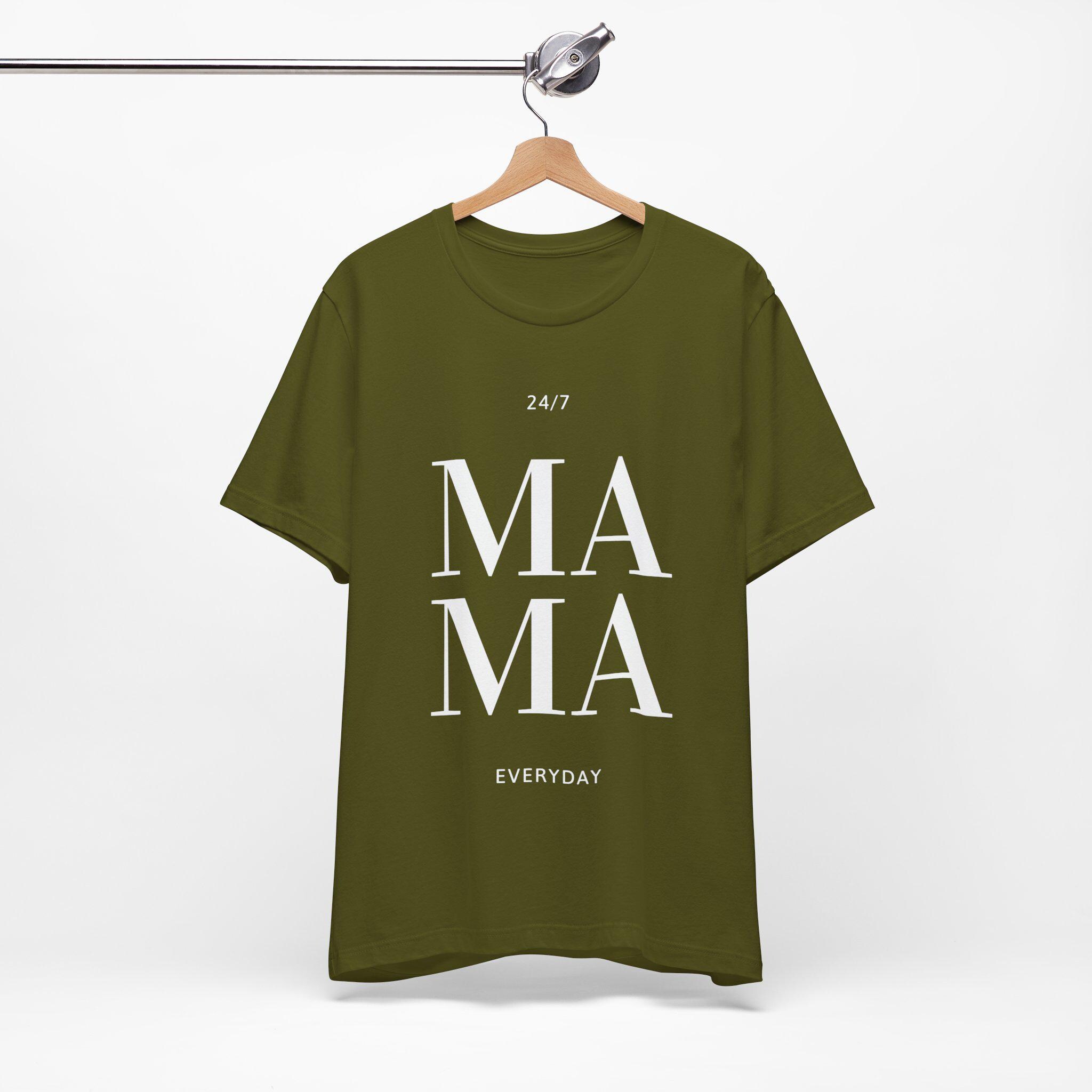Mama 24/7 Women's T-shirt Classic Everyday Tee for Moms - Etsy