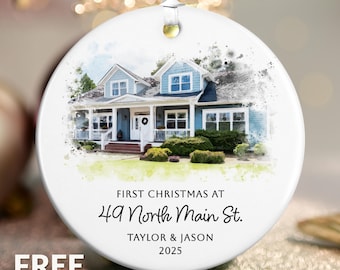 New Home Photo Ornament, Personalized New Home Christmas Ornament, New Home Christmas Ornament, New Home Ornament, New House Christmas Gift