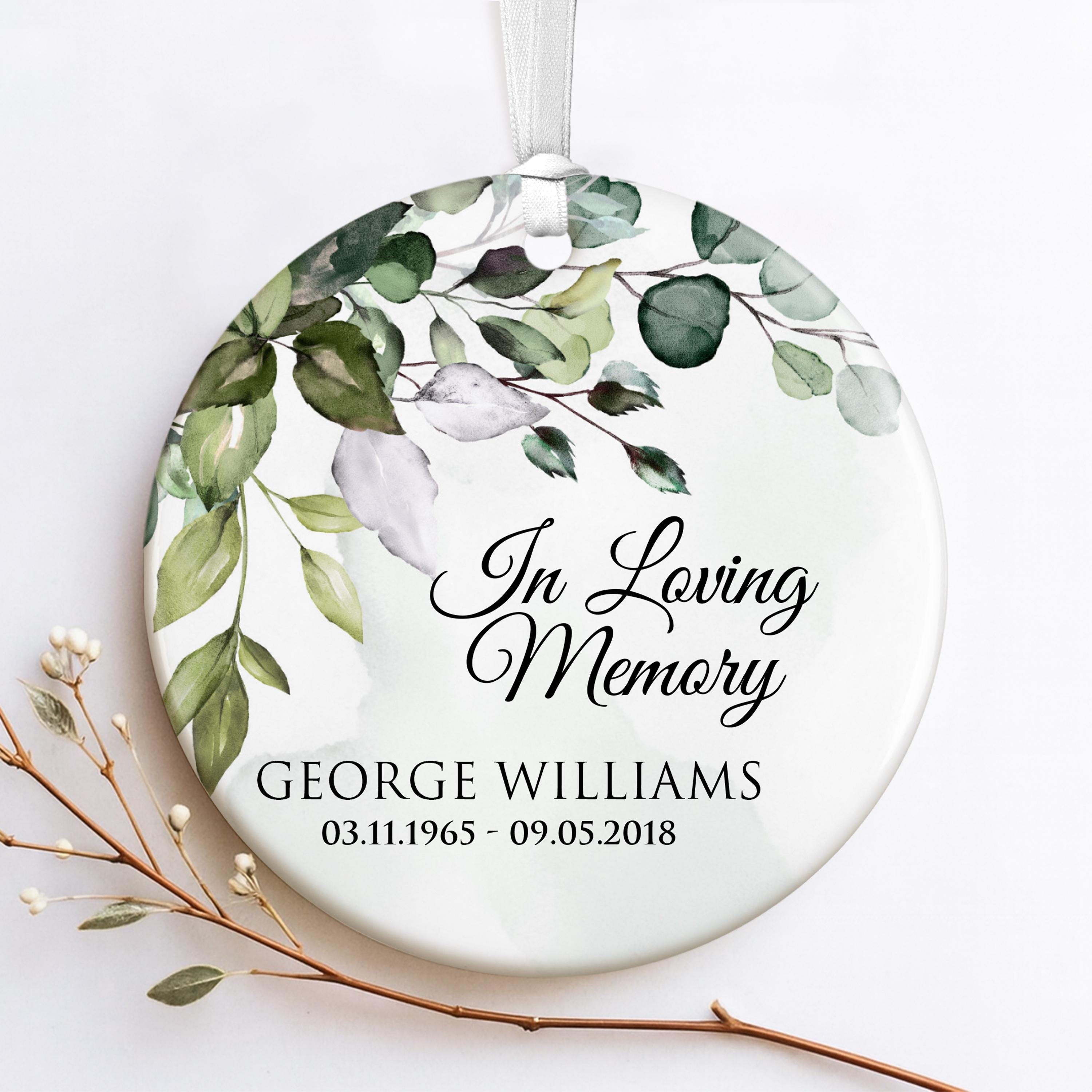 Personalized Memorial Christmas Ornament, in Loving Memory Christmas ...