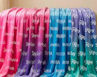 Personalized Custom Blanket, Baby Girl Blanket, Name Blanket, Girl Blanket Gift, Baby Blanket, Kids Blanket, Personalized Gift, Custom Gift