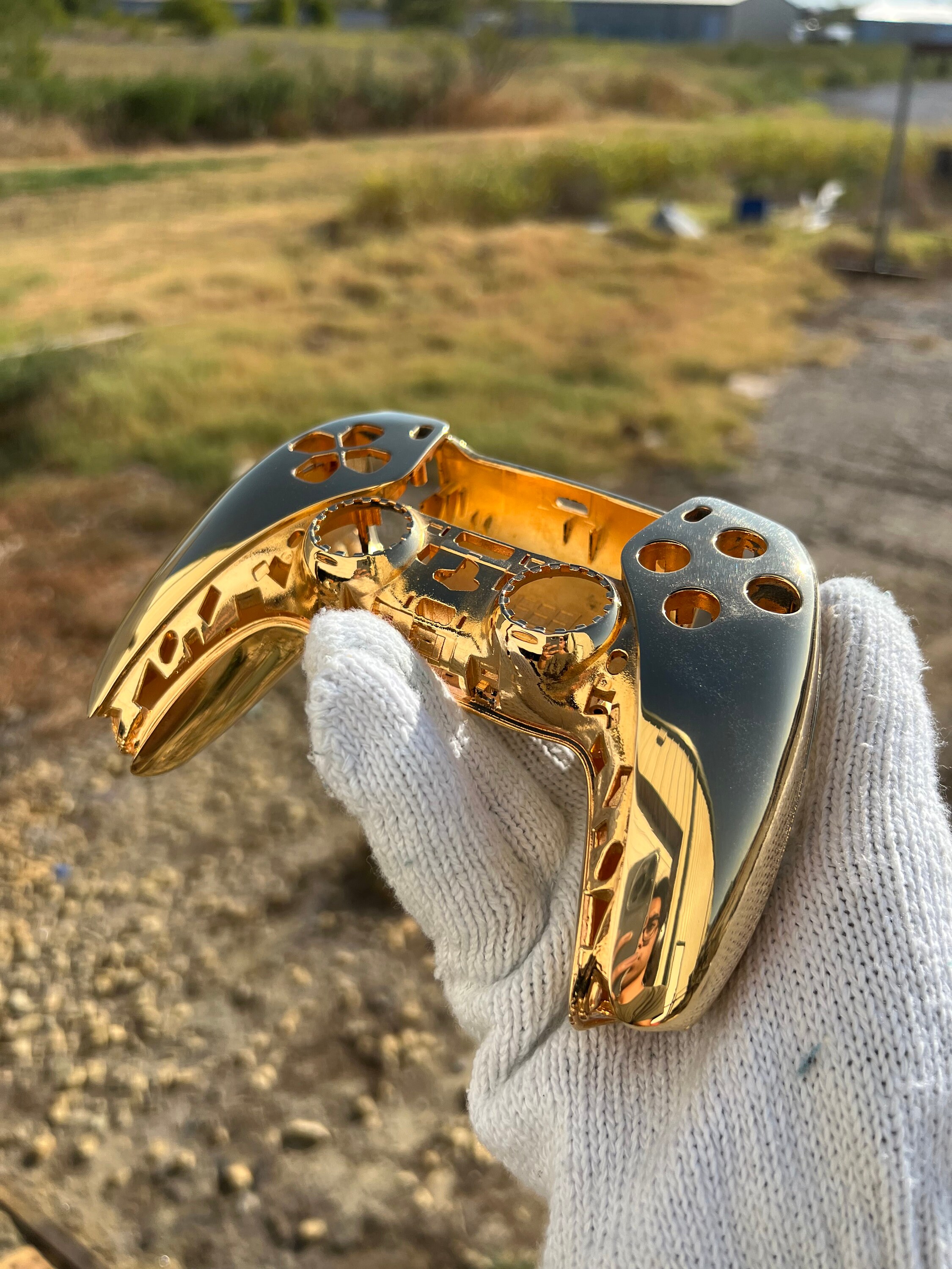 24K Gold Plated PS5 Controller Shell Etsy
