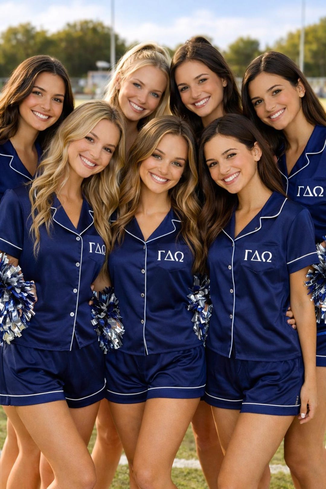 Pyjamas College Sorority Pjs, Greek Letter Pajamas, Cheer Team PJ Set, Personalized ...