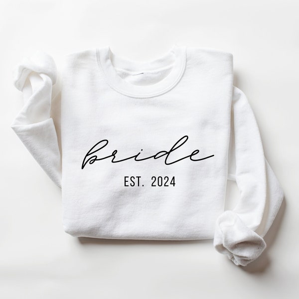 Custom Future Mrs Shirt, Future Mrs Sweatshirt, Bride Sweatshirt, Bride Crewneck, Bridal Shower Gift, Personalized Fiance Sweatshirt Wifey