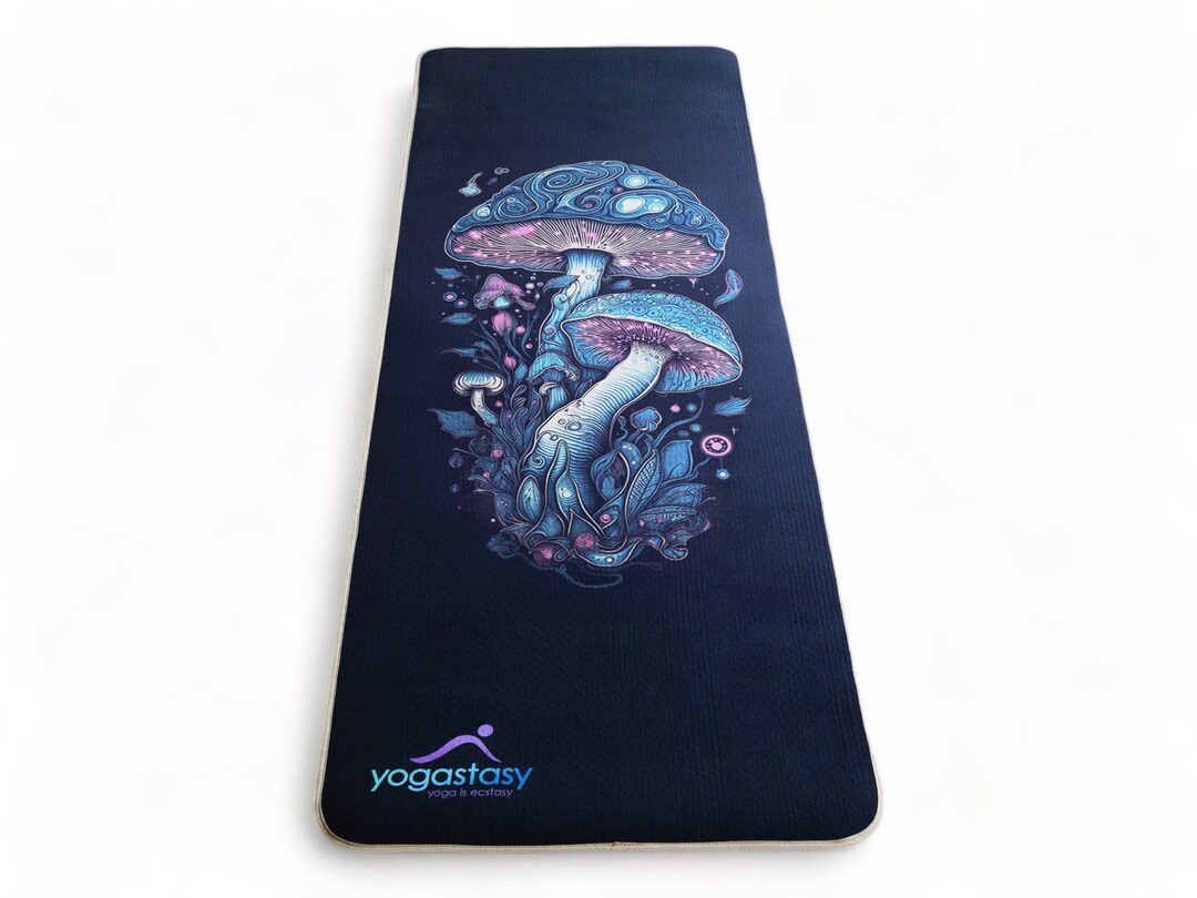 Fungi Yoga Mat, Custom Yoga Mat, Warriorlike Grip, Noneslip, Eco