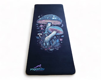 Fungi Yoga Mat, Custom Yoga Mat, Warrior-like Grip, None-slip, Eco friendly and Biodegradable, sweat-resistant, long, wide, 4.2mm thick