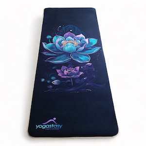 Lotus Yoga Mat, Personalised Yoga Mat, Warrior-like Grip, None-slip, Eco friendly and Biodegradable, sweat-resistant, long, wide 4.2mm thick