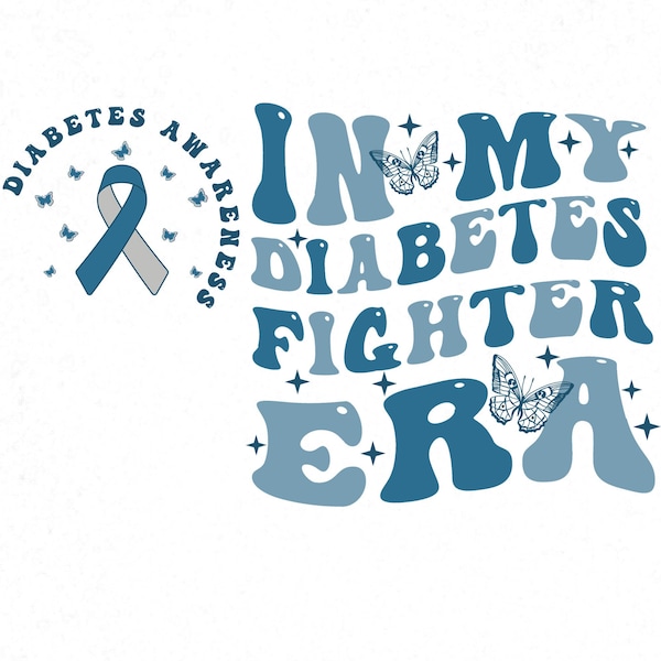 Diabetes Awareness SVG PNG JPG, Together Svg, Type 1 Diabetes, Fight Diabetes Month Svg, In November We Wear Blue Png, Diabetes Survivor Svg