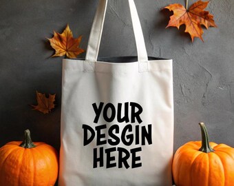 Halloween Tote Bag Mockup, Halloween Canvas Bag Mockup, Trick or Treat Halloween Mockup, Steampunk Halloween Mockup, Tote Bag For Kids