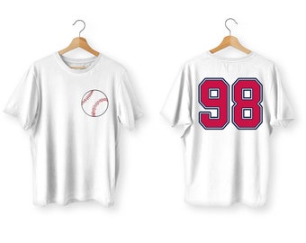 Baseball Svg, 98 Svg, chemise de baseball, chemise 98, Wallen 98 Svg, Braves 98 Svg, Morgan Svg, chemise Wallen, chemise Braves, Svg rock and roll