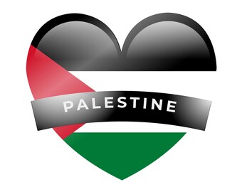 パレスチナ国旗SVG：オリジナルカラー、オンデマンド印刷（デジタル