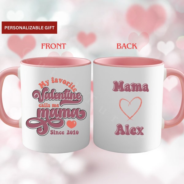 Custom Son Mug: Unique Valentine's Gift, Funny Mom Son Gifts, Personalized Daughter Mug, Top Fav Kid, Quirky Mother Son Presents, Funny Mug