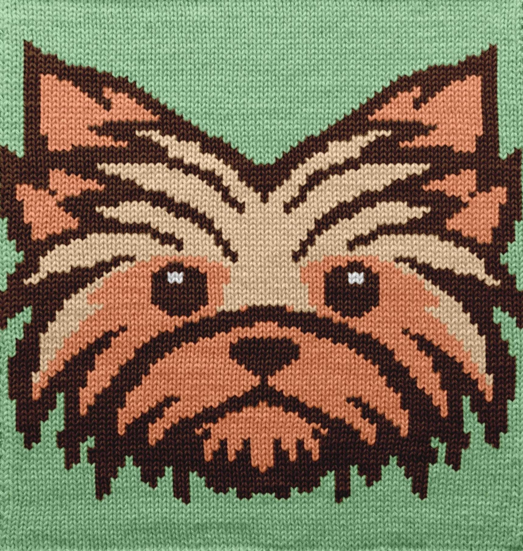 Yorkshire Terrier Face Knitting Chart – Digital PDF Pattern for Dog Lovers 67 stitches x 85 rows Intarsia, dublicate stitch motif colorwork