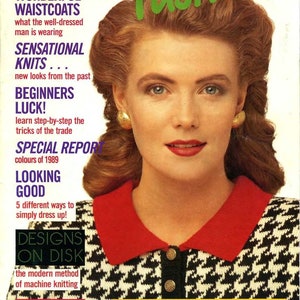 Magazine vintage des années 80 « Machine Knitting Fashion » PDF téléchargement immédiat en tricot hommes femmes pull gilet robe patrons de machine sacs de couchage bébé