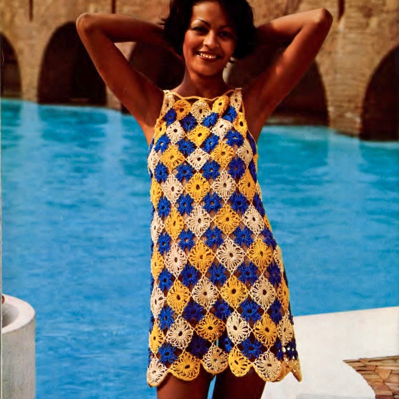 Contrast Schiffy Patchwork Tunic Dress