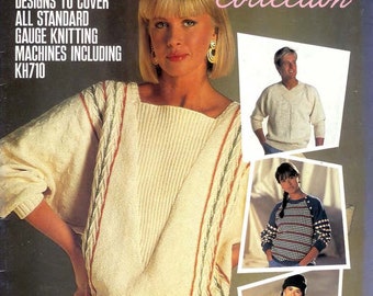 Vintage 80s magazine "The Brother Collection No.1" PDF instant download kniting machine patterns knit Brother KnitMaster Silver Reed Passap