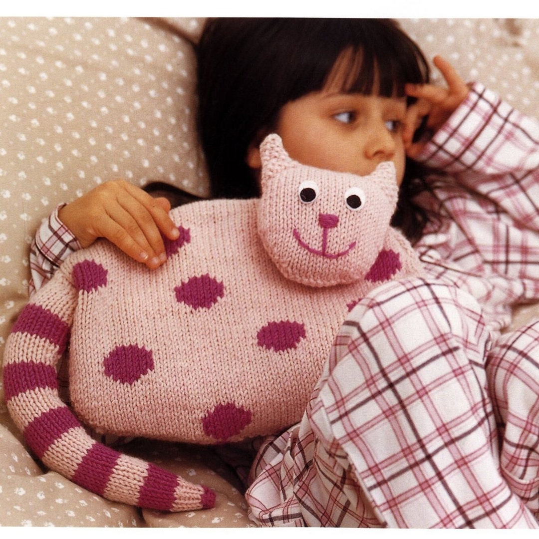 Cat Pyjama Case KNITTING PATTERN Pdf Instant Download Knit Kids Toy ...