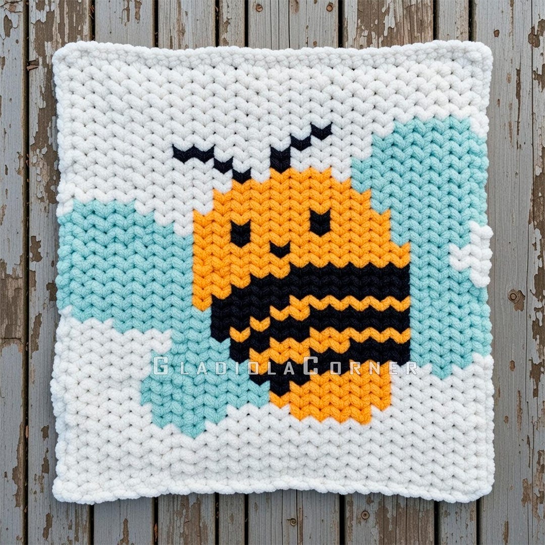 Baby Honey Bee Finger Knitting Pattern - Cute Bumblebee Insect Cozy ...