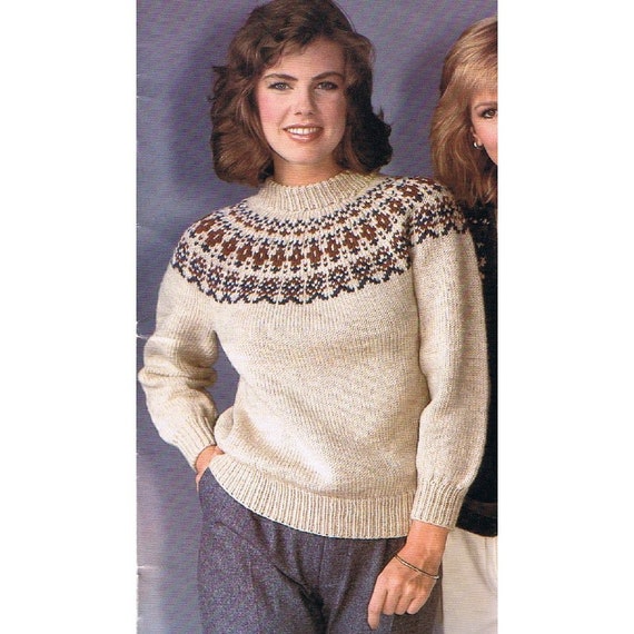 Passe Fair Isle Pullover Vintage STRICKANLEITUNG PDF download