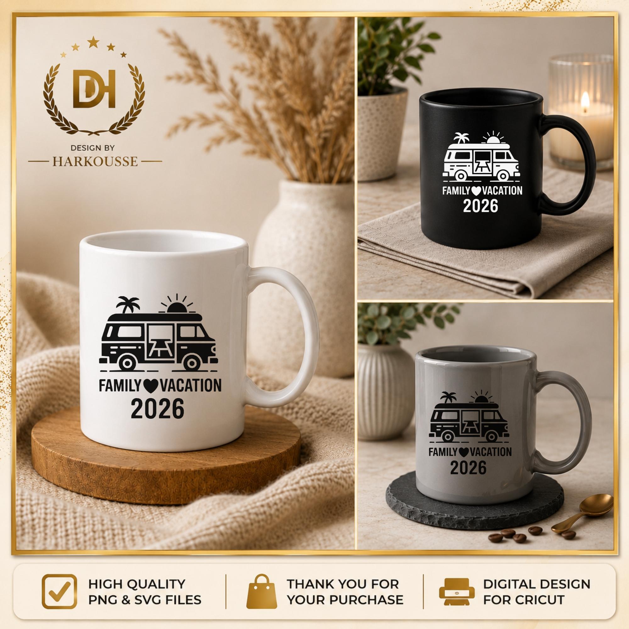 Family Vacation 2026 SVG PNG Design – Summer Road Trip (digital ...