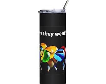 Stainless Steel Tumbler, Black, 20oz