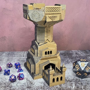Dwarven Forge Dice Tower for Role Playing Games - Dice Randomizer for TTRPG and Dungeons and Dragons - DnD