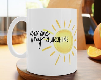 Cute Valentines Gift - You Are My Sunshine Mug | Cute Gift For Her | Vintage Mug