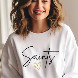 Saints Sweater, New Orleans Sweater, NFL Sweater, Football Sweater, Cute Saints Shirt, Cute NFL Sweater, New Orleans Saints Sweater