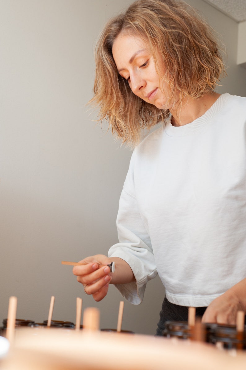 A Cozy Embrace of Warm Spices, Creamy Vanilla & Rustic Cedarwood: Hand-Poured Autumnal Soy Candle image 3