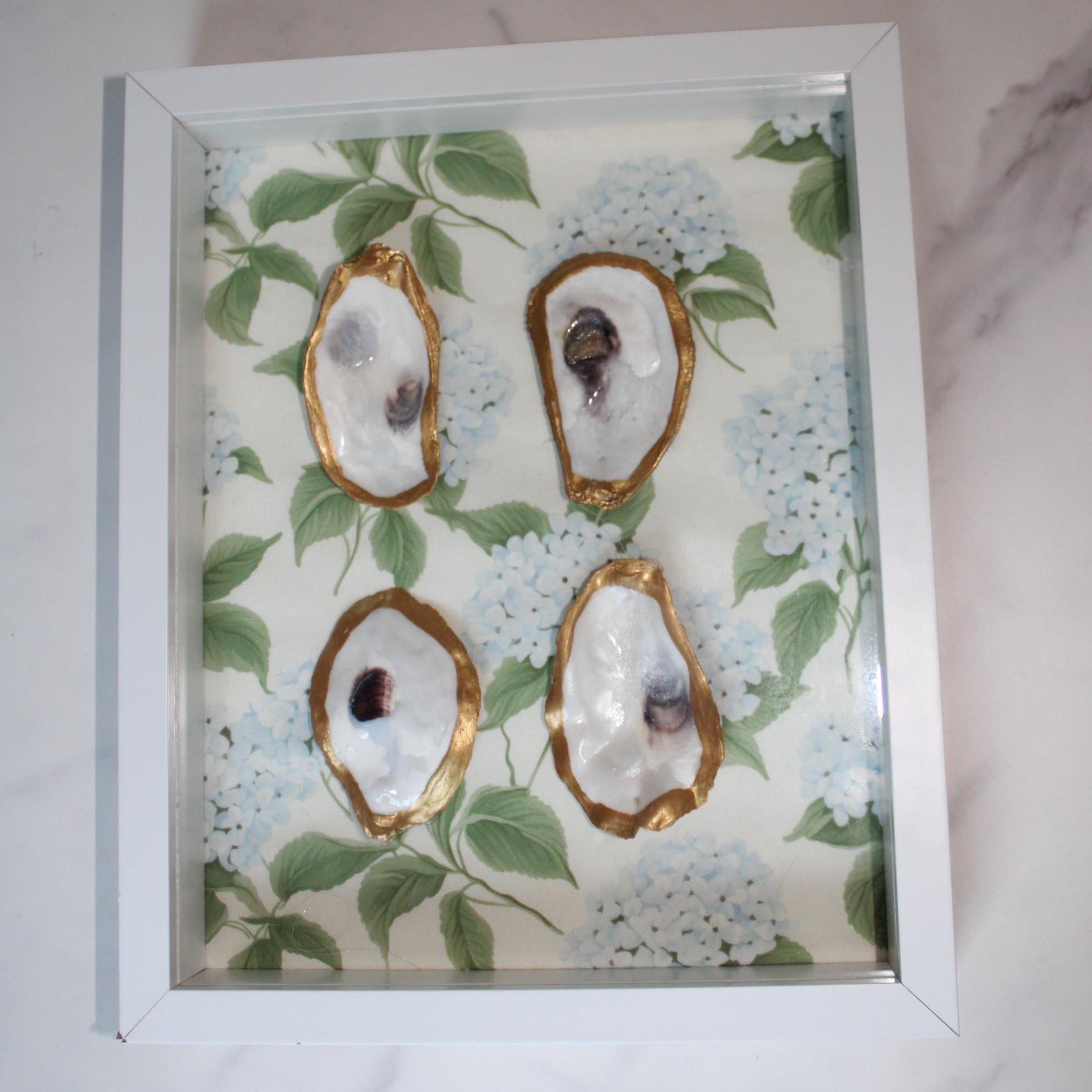 Oyster Shell Shadow Box- Different Size Options Listed - Etsy