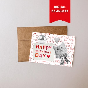 Lot de 3 cartes d'amour pour la Saint-Valentin