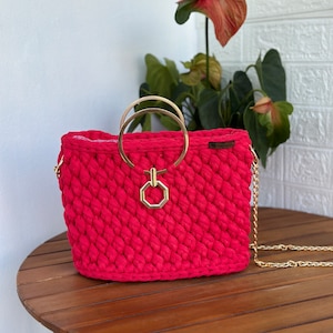 Gıft Bag/Hand Woven Bag/Handmade Bag/Crochet Bag/Knitted Bag/Hand Knitted Bag/Luxury Bag/Womens Bag/Designer Bag/Shoulder Bag/Christmas Gift