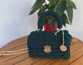 Gıft Bag /Hand Woven Bag/Handmade Bag/Crochet Bag/Knitted Bag/Hand Knitted Bag/Luxury Bag/Womens Bag/Designer Bag/Shoulder Bag /