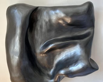 Wandsculptuur 3D-muurkunst | Galerijmuurkunst |  Metalen wanddecoratie | Sculpturale muurkunst chroom | Gips muurkunst | Origineel kunstwerk