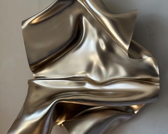 Metalen wandsculptuur: thermogevormde plexiglas wandsculptuur | Metallic abstracte sculpturale muurkunst