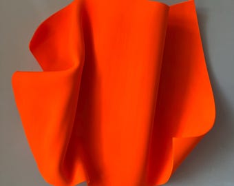 Muursculptuur Art Orange: thermogevormde acrylmuursculptuur | Fluorescerende oranje abstracte sculpturale muurkunst