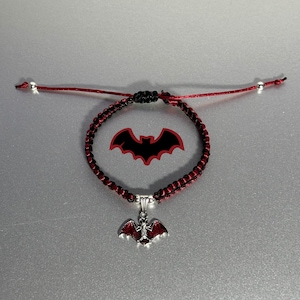 Halloween Bracelet | Bat Bracelet | Handmade Bracelet | Halloween Gifts | Threaded Bracelet | Halloween Bracelet for Kids