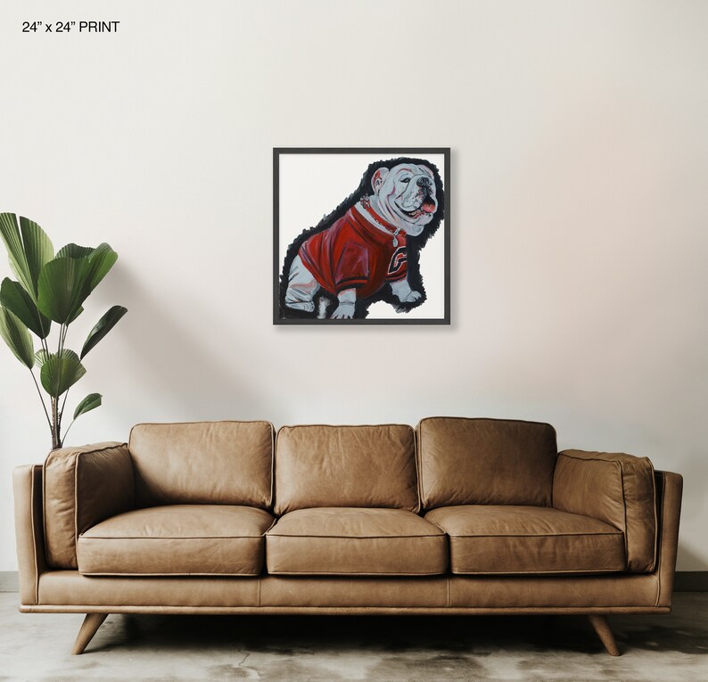 Bulldogs Dawg 'uga' University of Archival Quality Art