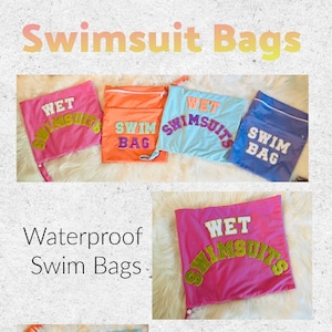 Swim Bag - wasserdichte Tasche mit Reißverschluss für Badeanzüge. Ideal für Strand, Pool, Camp, Sport, Auto, Rucksack oder Wickeltaschen!