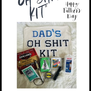 OH SHIT KIT voor papa - benodigdheden inbegrepen - Perfecte carkit voor benodigdheden. Geweldig vadercadeau voor zijn verjaardag, Vaderdag of gewoon zomaar!
