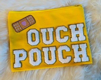 Bandage "OUCH POUCH" bag - Canvas pouch for bandages on the go and all your first aid safety needs.