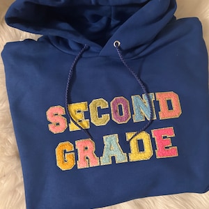Sudadera con capucha para maestros - Nivel de grado o materia