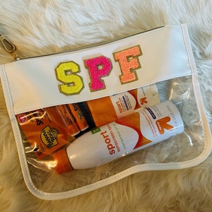 Sonnenschutzbeutel - Perfekter, durchsichtiger Beutel für alle Ihre Sonnenschutzanforderungen. Ideal für Strand, Pool, Camp, Sport, Auto, Rucksack oder Wickeltaschen!