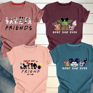 Disney Friends Shirt, Disney Vacation with Friends, Disneyland Trip T-shirts
