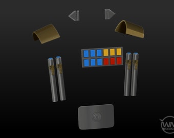Grand Admiral Thrawn Accessories -Digital 3D model for 3D Printing ( STL Download ) Galactic Empire, Imperial, Code Cylinder, Rebels, Ahsoka