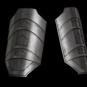 Shin Hati Hip Plates -Digital 3D model for 3D Printing ( STL Download ) Vambrace, Gauntlets, Armor, Armour, Cosplay, Costume, Ahsoka