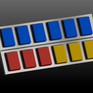 Imperial Rank Badge -Digital 3D model for 3D Printing ( STL Download ) Galactic Empire Grand Admiral Thrawn, Moff Tarkin, Officer, ISB