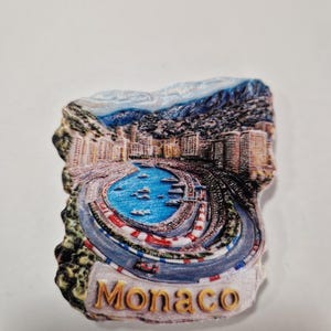 3D Monaco Fridge Magnet - Resin Handmade Souvenir Gift For Travel Memories & Kitchen Decor
