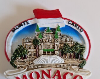 Magnete da frigorifero 3D souvenir Monaco Magnete da frigorifero 3D Decorazione da viaggio