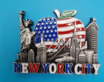 Souvenir 3D Fridge Magnet New York 3D Refrigerator Magnet USA Decoration Travel Fridge Magnet